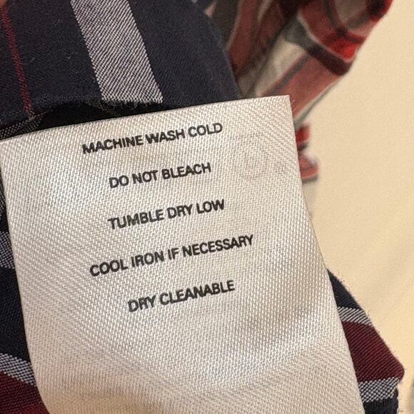 Outerknown Men's Button Up Shirt Size XS Organic Cotton Mixed Plaid Long Sleeve - Picture 5 of 7